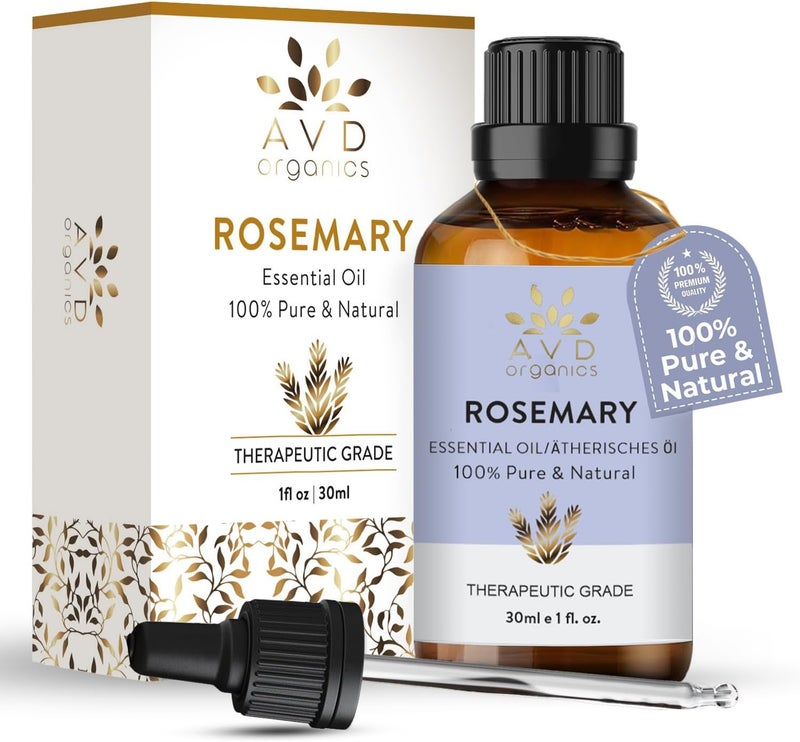 Rosemary Essential Oil 30ml - 100% Pure and Natural Rosemary Oil for Hair & Skin | Refreshing Aromatherapy Oil for Diffuser - 1 fl oz - Image 1