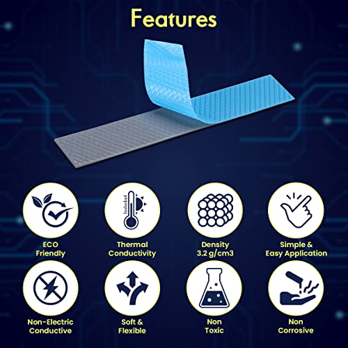 Gelid Solutions GP-Ultimate 15W-Thermal Pad 120x20x 1.5mm (2pcs). Excellent Heat Conduction, Ideal Gap Filler. Easy Installation - Image 3