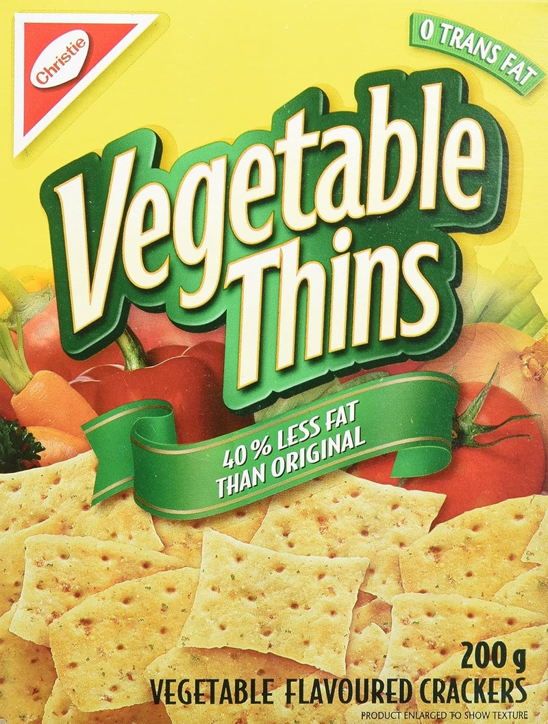 Christie Vegetable Thins Crackers - 200g - Image 1