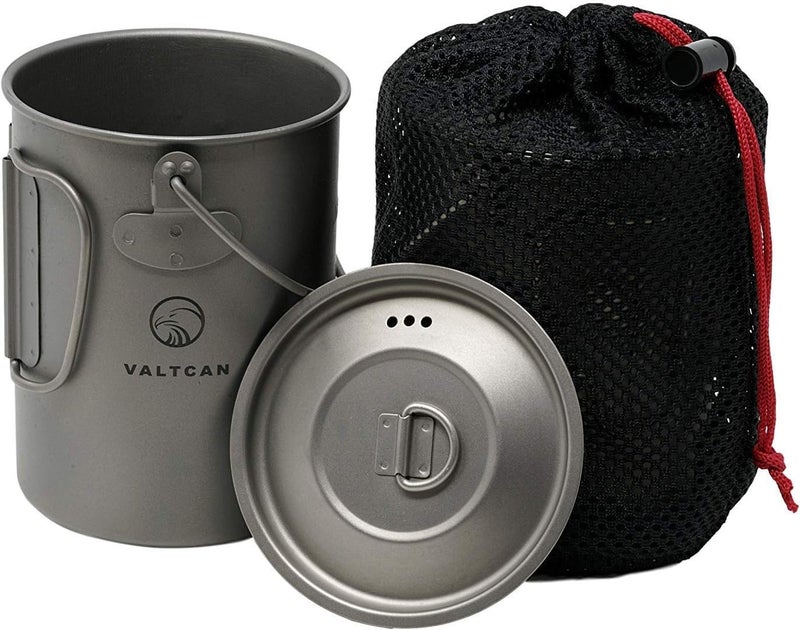 Valtcan 900Ml Titanium Pot Backpacking Mug 30Oz 0.95Qt - Image 2