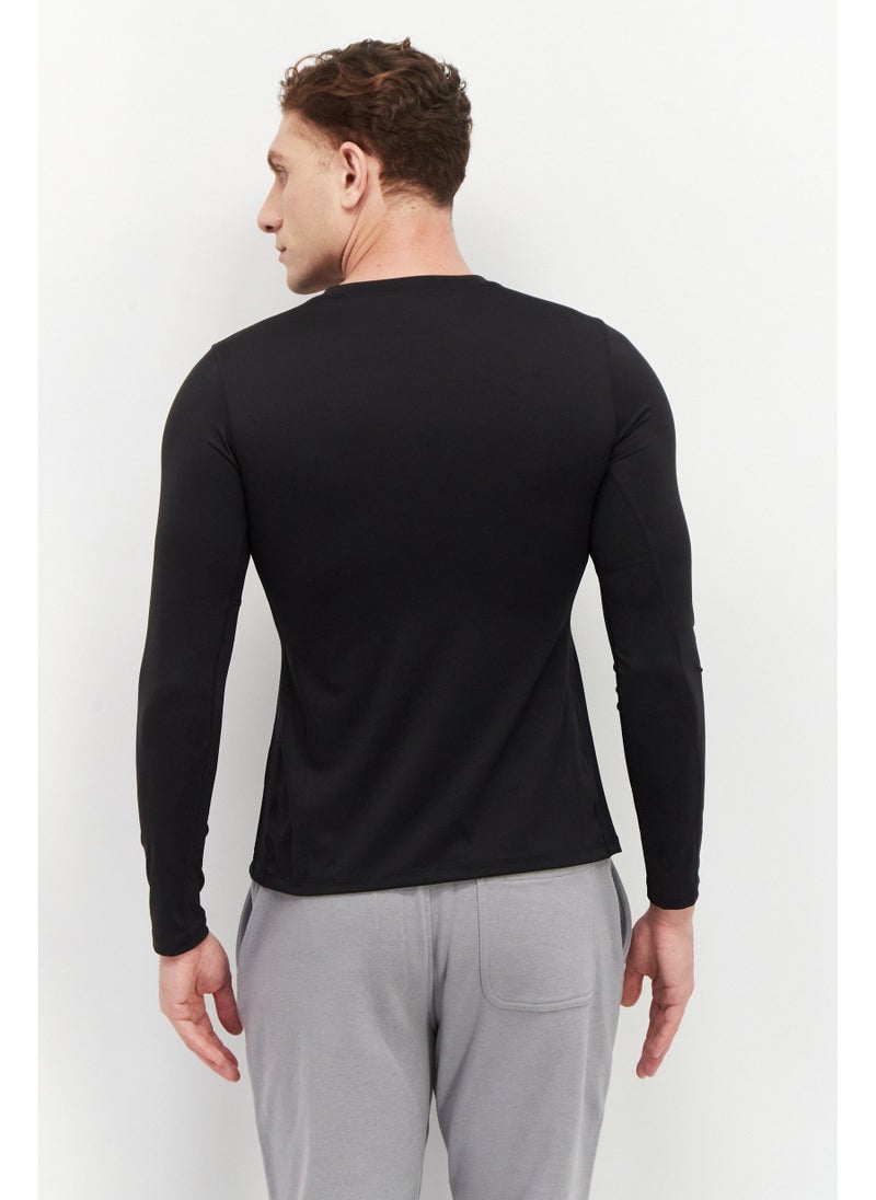 New Balance Men Sportswear Fit Long Sleeves Training T-Shirt, Black  - Image 5