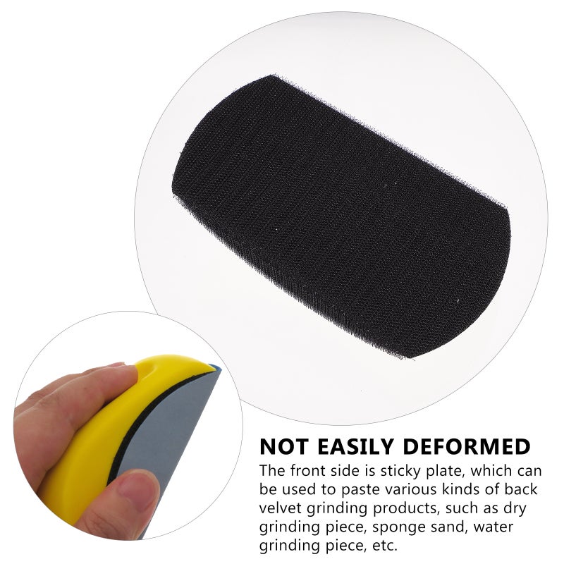 2pcs PU Foams Yellow Manual Grinding Disc Hand Rest Self-adhesive Disc - Image 5