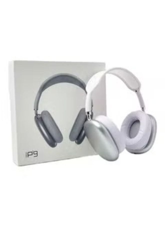 Generic - Air Max P9 Bluetooth Over Ear Headphones Silver - Image 1