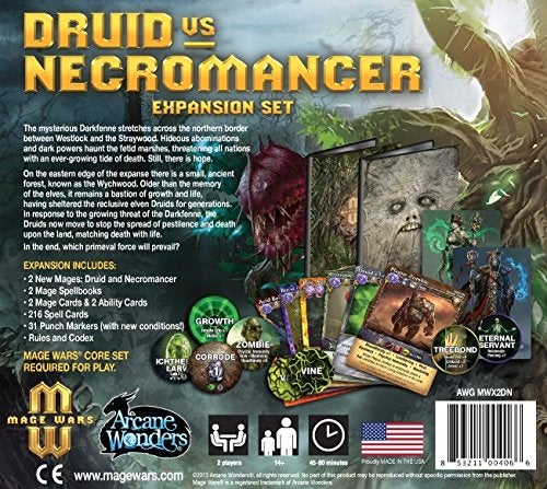 Arcane Wonders Mage Wars Druid Vs Necromancer  Black - Image 3