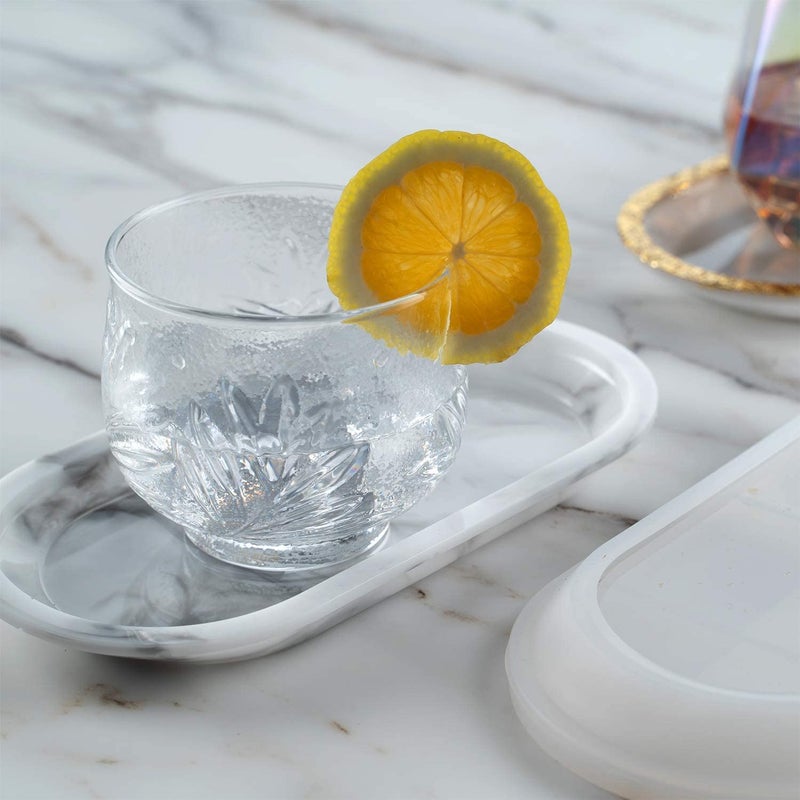 SNOOGG® DIY Tray8 Inch Oval Shape Silicone Mold for Epoxy Mold Multipurpose for Resin Art and Craft Casting and More ..Pack of 1 - Image 5