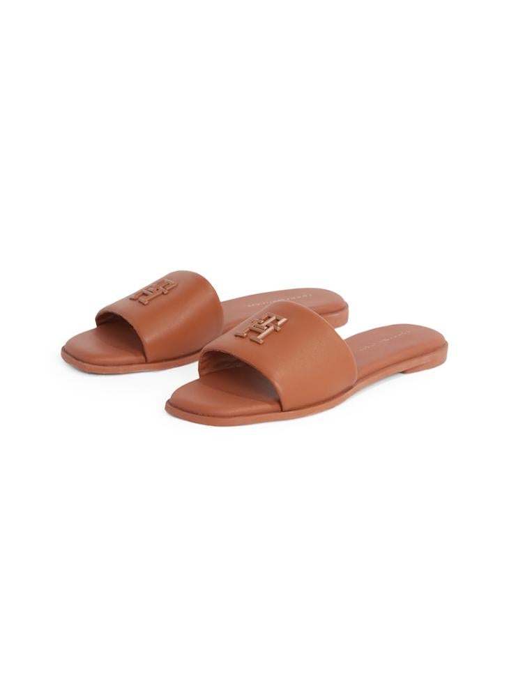 TOMMY HILFIGER Logo Hardware Leather Mule  - Image 4