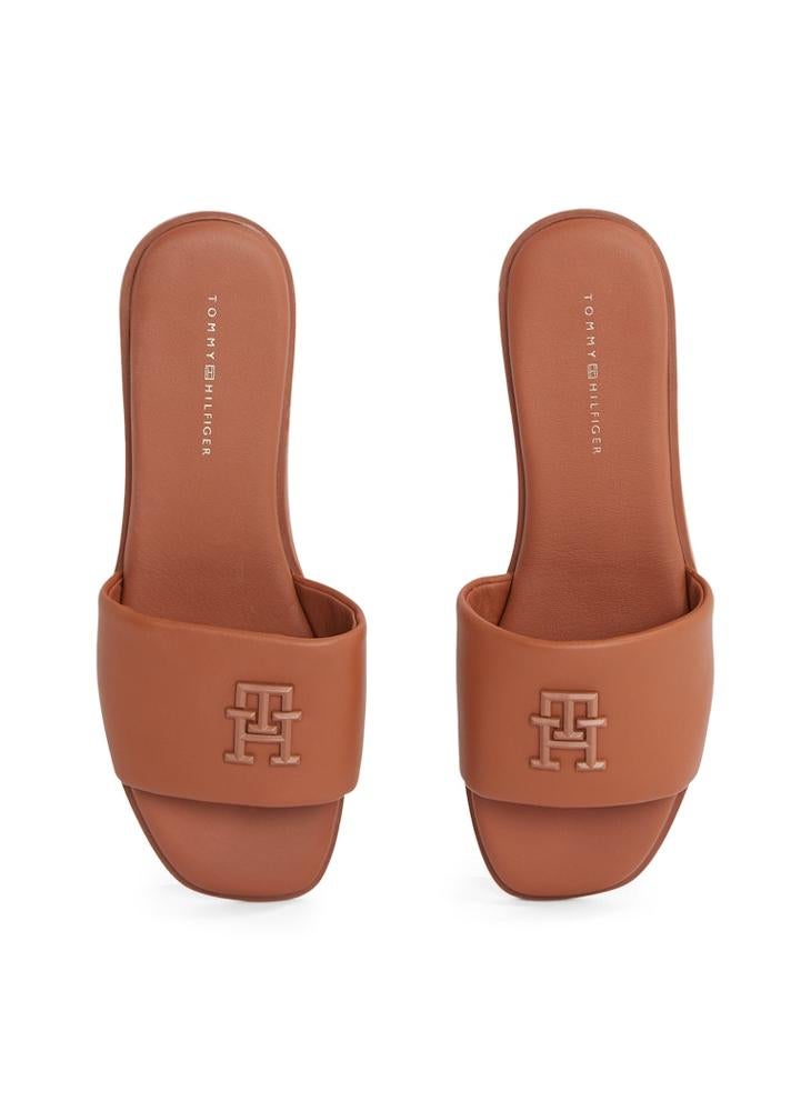 TOMMY HILFIGER Logo Hardware Leather Mule  - Image 5