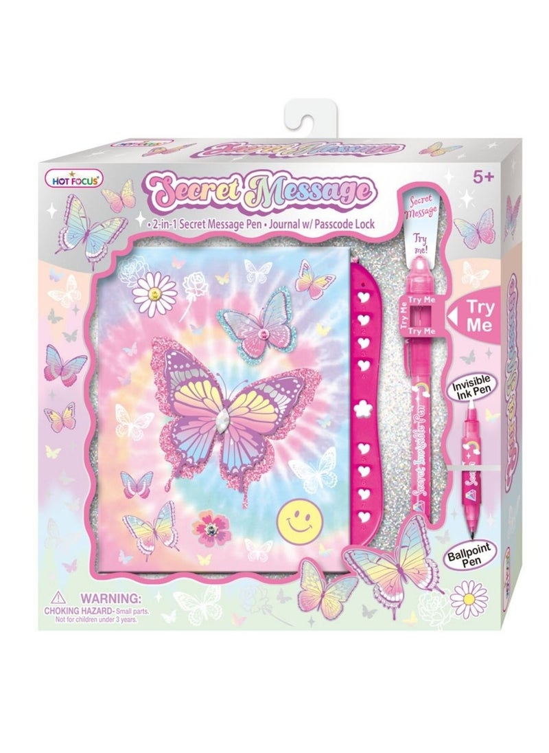 Hot Focus Hot Focus Tie Dye Butterfly Secret Message  - Image 1