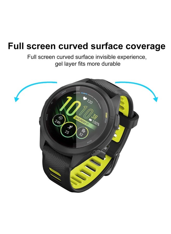 HuHa For Garmin Forerunner 265S 42mm 2pcs xDfind Curved 3D Composite Material Soft Film Screen Protector - Image 3