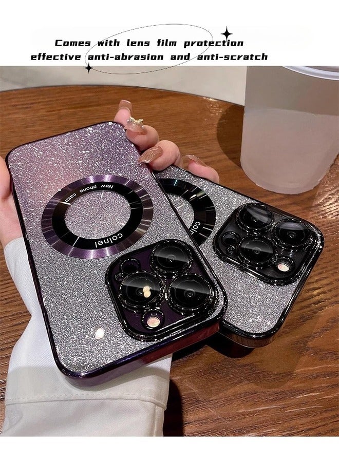 HY iPhone 15 Pro Max Magsafe Case【N52 Stronger Magnets】6.7 Inch Slim Thin Magnetic Case Yellowing-Resistant Anti-Drop Shock Absorption Anti-Scratch and Hard Back Crystal Case Cell Phone Case  - Image 3