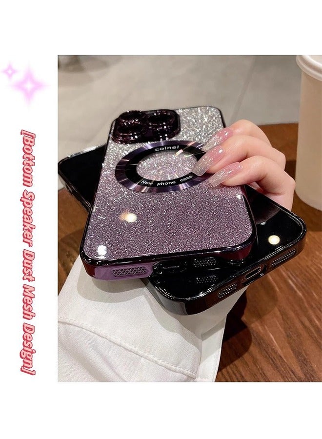 HY iPhone 15 Pro Max Magsafe Case【N52 Stronger Magnets】6.7 Inch Slim Thin Magnetic Case Yellowing-Resistant Anti-Drop Shock Absorption Anti-Scratch and Hard Back Crystal Case Cell Phone Case  - Image 2