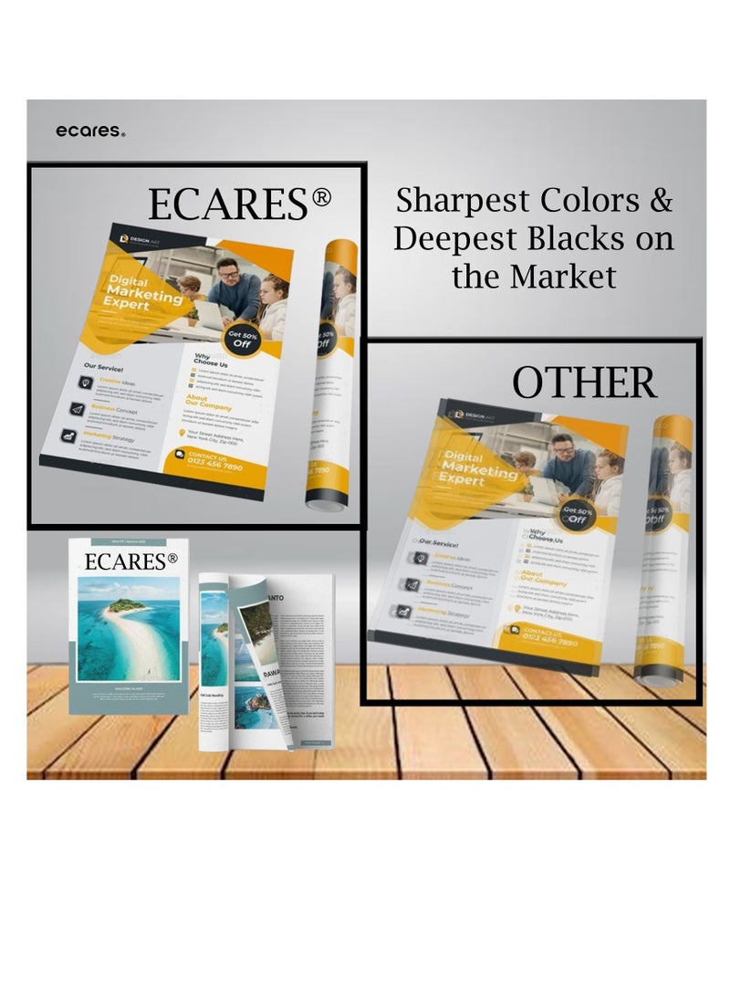 ECARES® 207A Compatible Toner Cartridge W2211 Color Laserjet Pro M255nw M255dw MFP M282nw M283fdn M283fdw Printer (Cyan) - Image 2