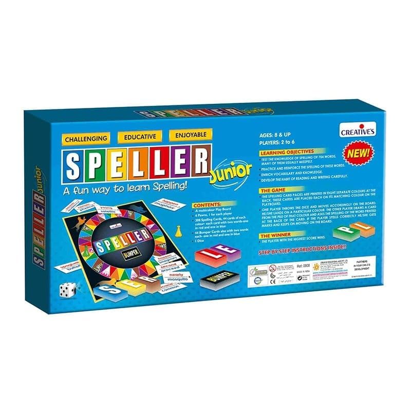Creative's Speller Junior -New| Board Games| Fun Board Game for Kids| Educational Game for Boys & Girls | Birthday Gift for Girls & Boys | Game for 2-6 Players | Spelling Board Game | Ages 8 & up - Image 2
