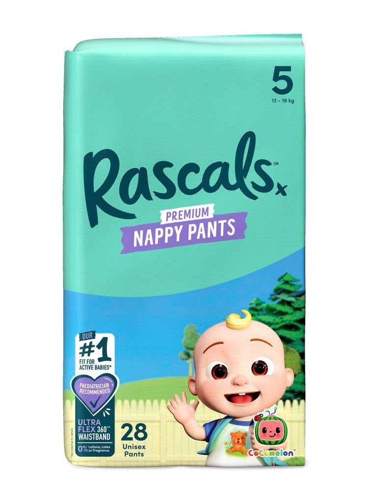 Diaper Pants - Ultra-Flex 360Â° Waistband, Pediatrician Recommended, Unisex Diapers for Boys & Girls
