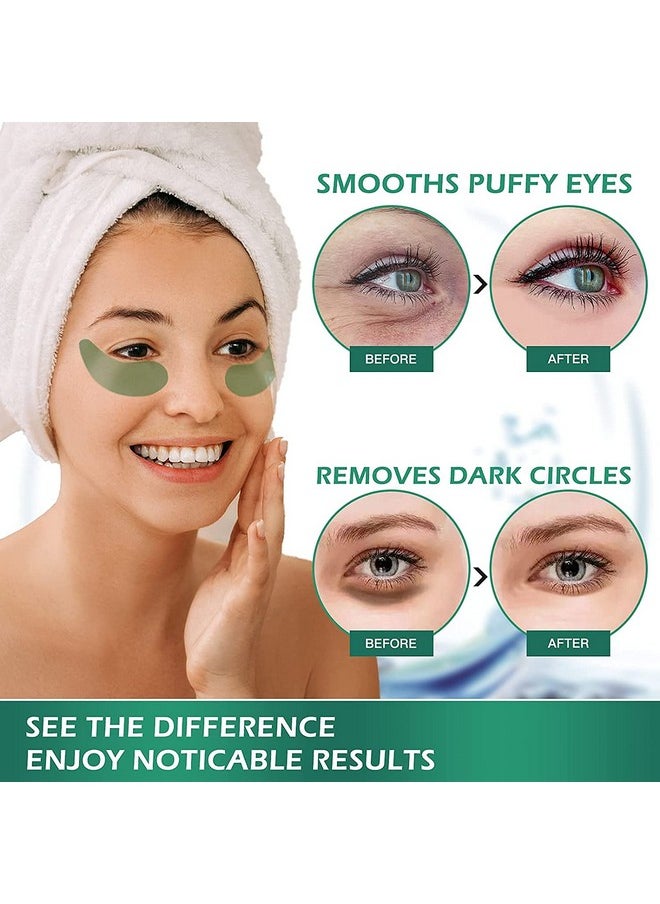 VANELC - Eye Maskunder Eye Patches With Collagen Seaweedeye Gel Treatment Masks For Dark Circles Under Eye Bags Treatment Natural Eye Masks For Puffy Eyes Under Eye Dark Circlesantiwrinkle - Image 1