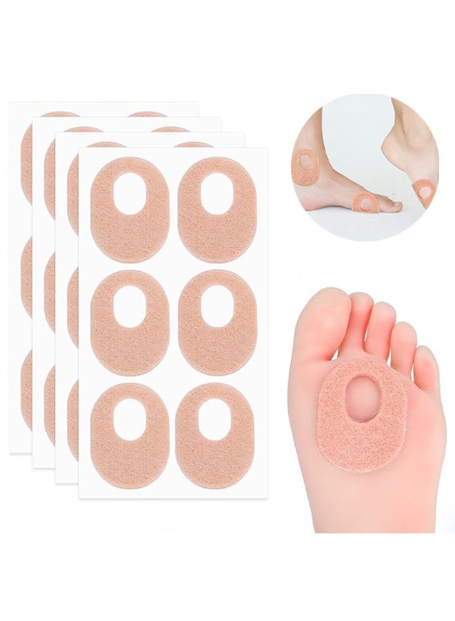 Generic 24 Pcs Oval Shape Felt Callus Pads, Self Stick Callus Corn Pad, Relief Pain From Calluses, Corns, Blisters, Foot Callus Pads, Foot Support Protector - Image 1