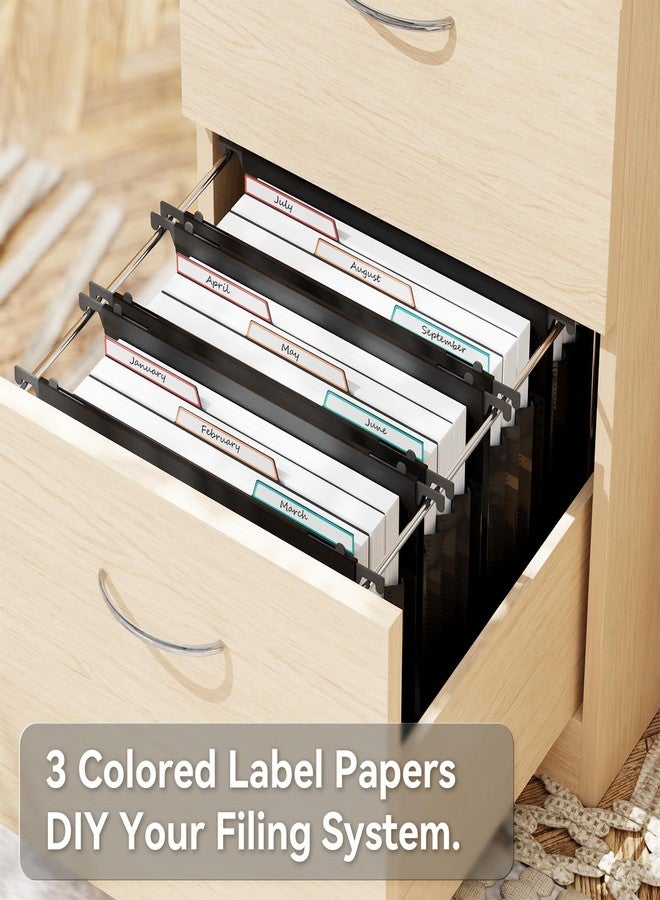 ANSOOK Hanging File Folder Letter Size,6 Packs Extra Capacity Hanging File Folders with Tabs,5" Expanding Plastic Hang Folder,Accordion File Organizers,File Cabinet Folders for for File Frame & Box - Image 4
