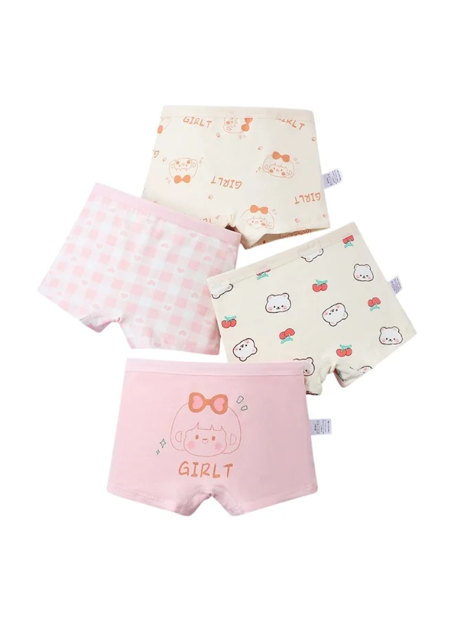 Bidani Pure Cotton Soft Comfort Panties – 4 PC Girls