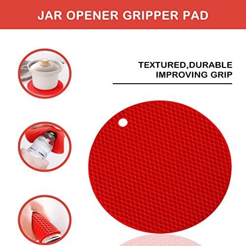 HUMANFUN Jar Opener for Weak Hands, Seniors with Arthritis, 5 in 1 Multi Function Bottle Opener Lid Opener For Arthritic Hands with Non Slip Rubber Jar opener Gripper Pad - Image 5