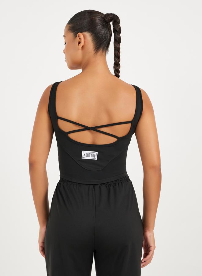 Styli Gymspire Edition - Label Cross Back Longline Sports Bra - Image 4