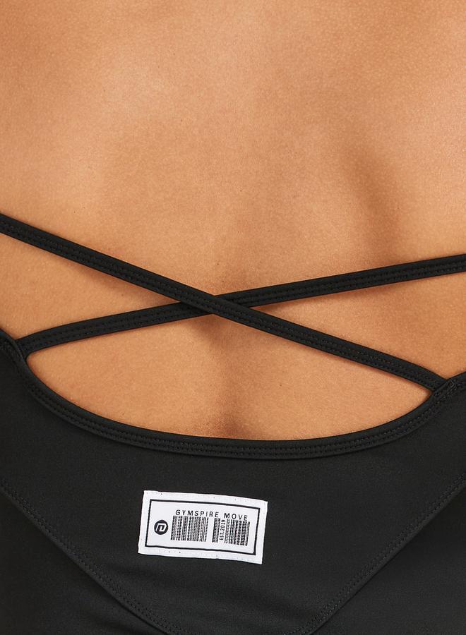 Styli Gymspire Edition - Label Cross Back Longline Sports Bra - Image 5