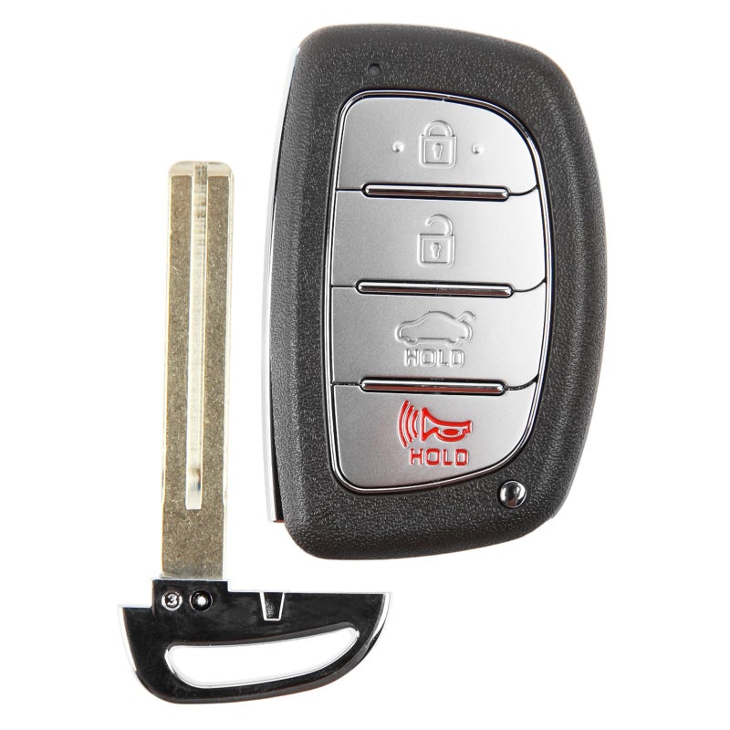 KeylessOption Keyless Entry Remote Car Key Fob Control 4Button Smart Replacement with Uncut Insert for 2016 2017 2018 Hyundai Elantra CQOFD00120 95440F2000