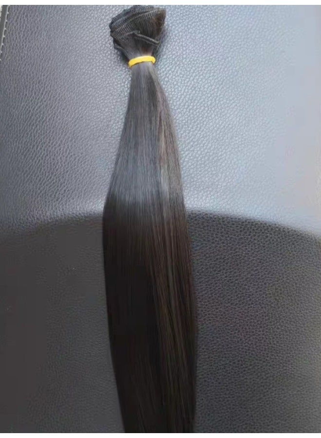 Hair Strip Wig Accessories Making Hair Pieces Sticky Hair Strip Special Soft Material Silk High Temperature Silk 15cm Wig Curtain Doll-Height:☆♥☆(green) - Open 1.0m (hair Length 15cm )♥▼ - Image 2