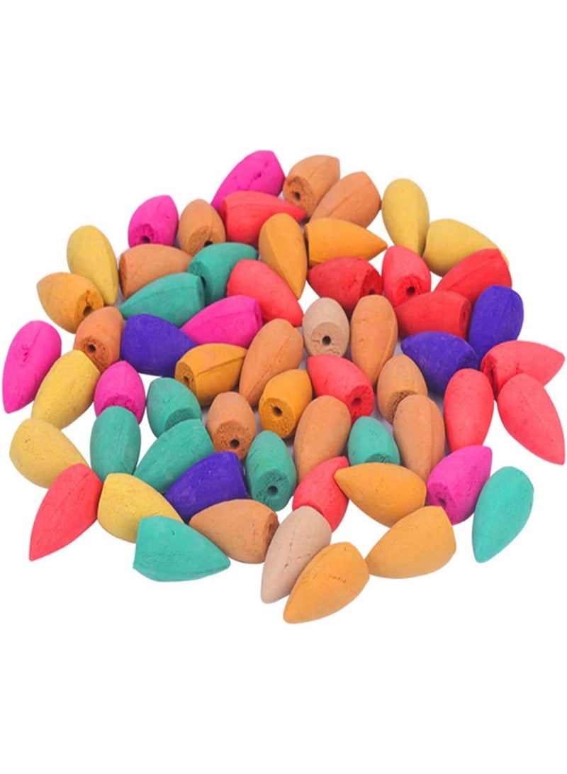 Premium Natural Backflow Incense Cones – Multiple Scents: Sandalwood, Wormwood, Mountain Cypress, and Floral Fragrance | Ideal for Meditation, Yoga, and Air Purification (60 Count Pack). - Image 1