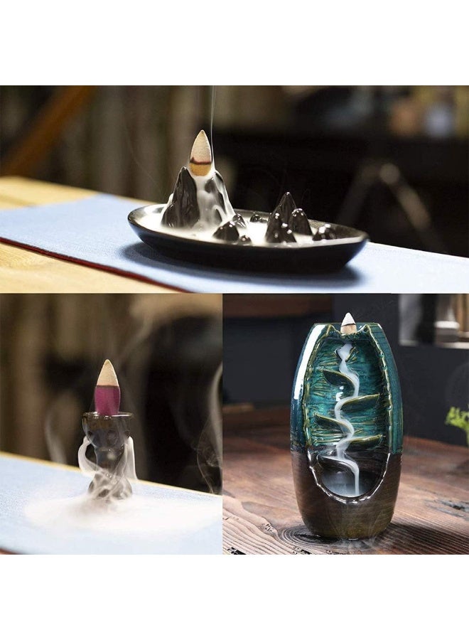 Premium Natural Backflow Incense Cones – Multiple Scents: Sandalwood, Wormwood, Mountain Cypress, and Floral Fragrance | Ideal for Meditation, Yoga, and Air Purification (60 Count Pack). - Image 4