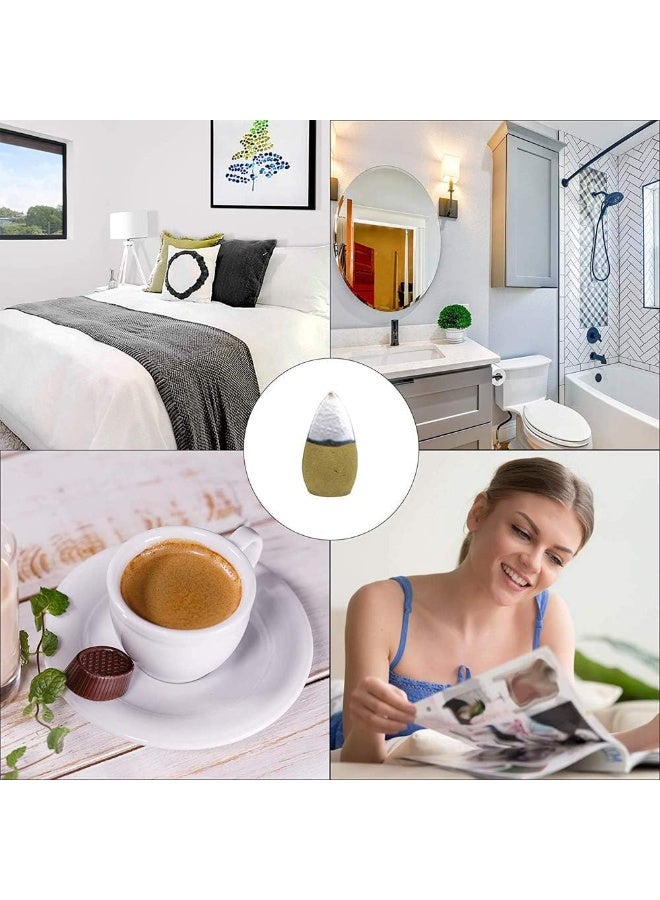 Premium Natural Backflow Incense Cones – Multiple Scents: Sandalwood, Wormwood, Mountain Cypress, and Floral Fragrance | Ideal for Meditation, Yoga, and Air Purification (60 Count Pack). - Image 3