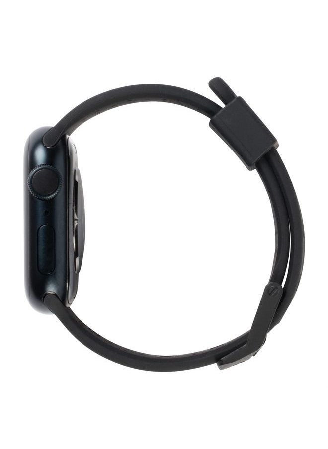 Urban Armor Gear - RIP CURL x UAG Compatible with Apple Watch Band 41/40/38mm for iWatch Series SE2/8/1-7/SE Trestles Black, Soft Touch Silicone Adjustable Replacement Strap - Image 1