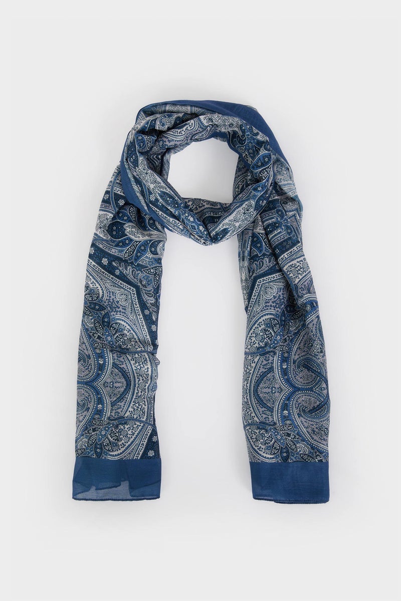 DeFacto Blue Woman Blue Scarfs Casual - Image 3