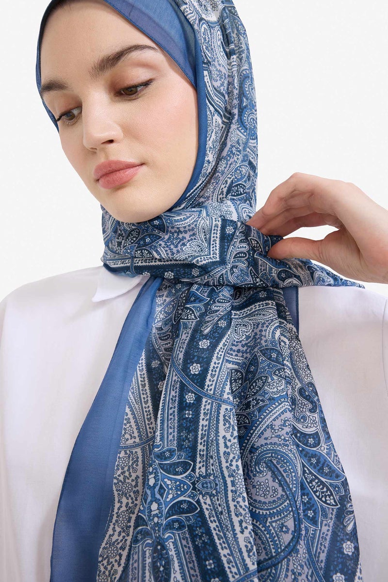 DeFacto Blue Woman Blue Scarfs Casual - Image 1