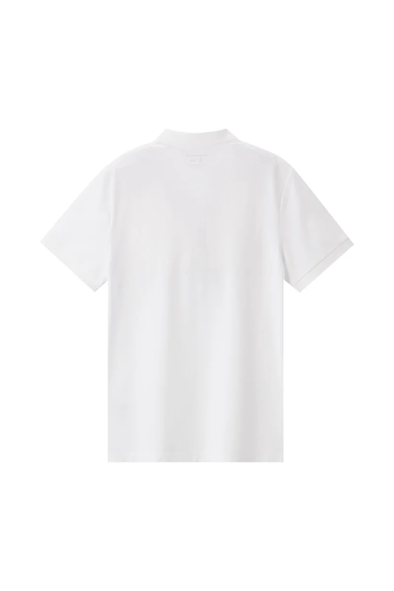 جيوردانو بولو رجالي بقصة ضيقة من قماش البيكيه - أبيض