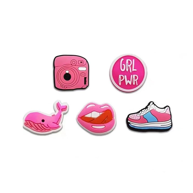 BOWNDY Pink Girls Charms for Clog & Sandals Shoe Decoration, Cute Girly Charm, Bulk Charms - Image 5