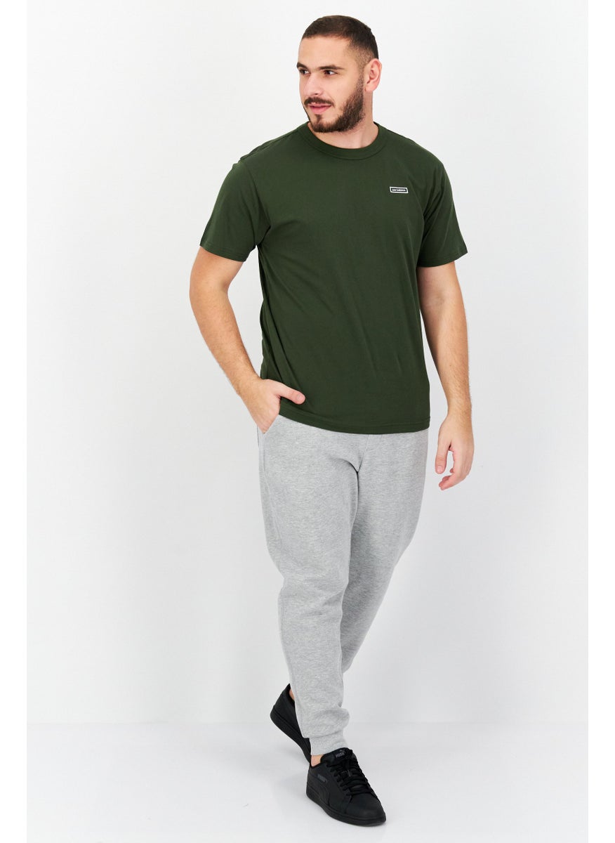 New Balance Men Sportswear Fit Training Short Sleeve T-Shirt, Olive  - Image 2