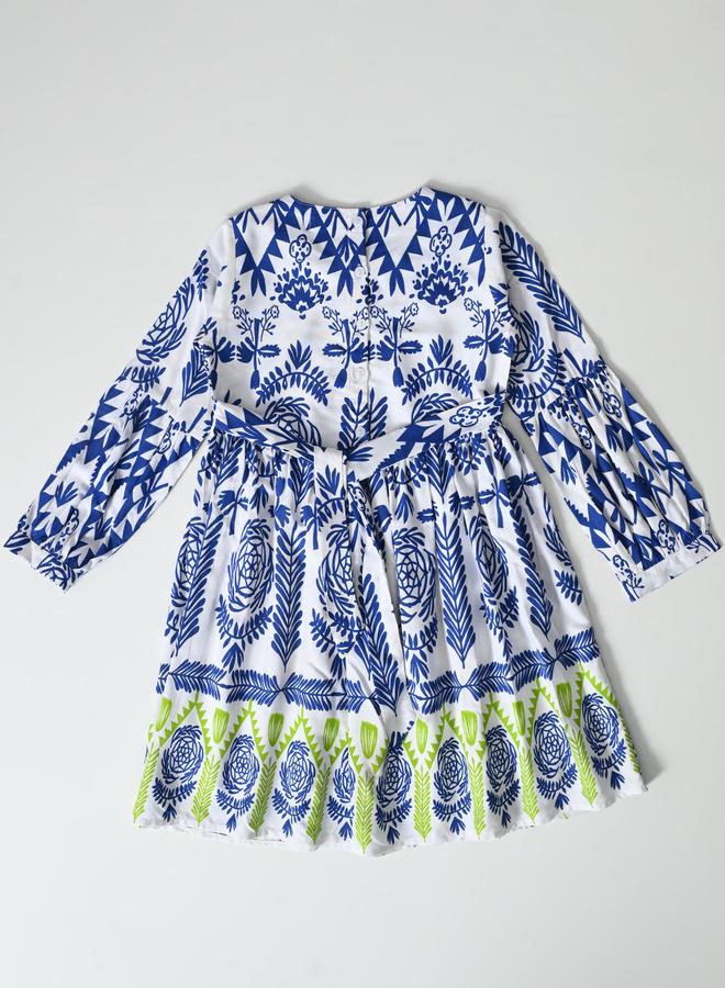 بيلا مودا فستان بيلا مودا - بياقة بيتر بان وطبعات شاملة - Image 3