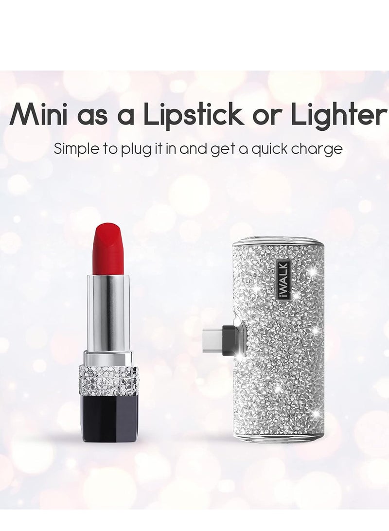 آيووك بنك الطاقة المحمول الصغير المحمول iWALK بنك الطاقة 4500 مللي أمبير في الساعة، من النوع C-ماسي-فضي - Image 3