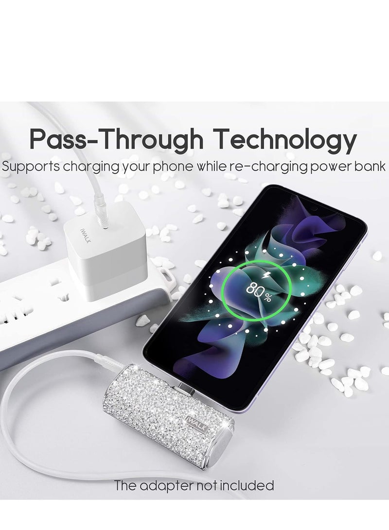 آيووك بنك الطاقة المحمول الصغير المحمول iWALK بنك الطاقة 4500 مللي أمبير في الساعة، من النوع C-ماسي-فضي - Image 5