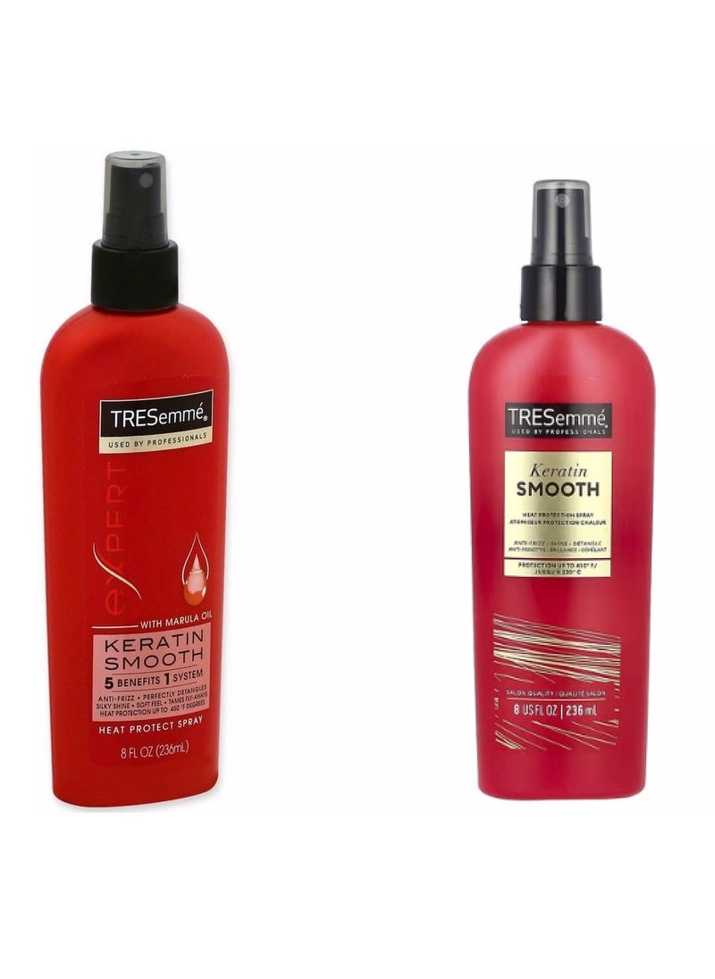 TRESemmé TRESemmé Keratin Smoothing Heat Protectant Spray 236ml 2 Pack  - Image 3