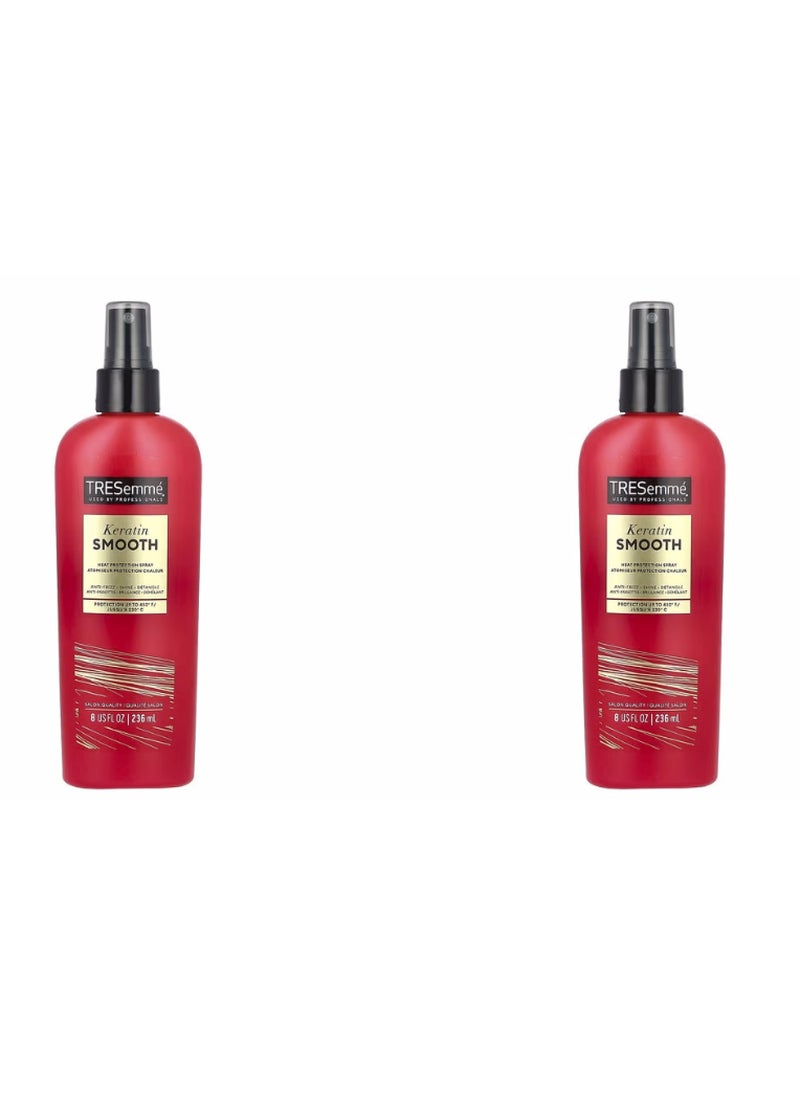 TRESemmé TRESemmé Keratin Smoothing Heat Protectant Spray 236ml 2 Pack  - Image 4