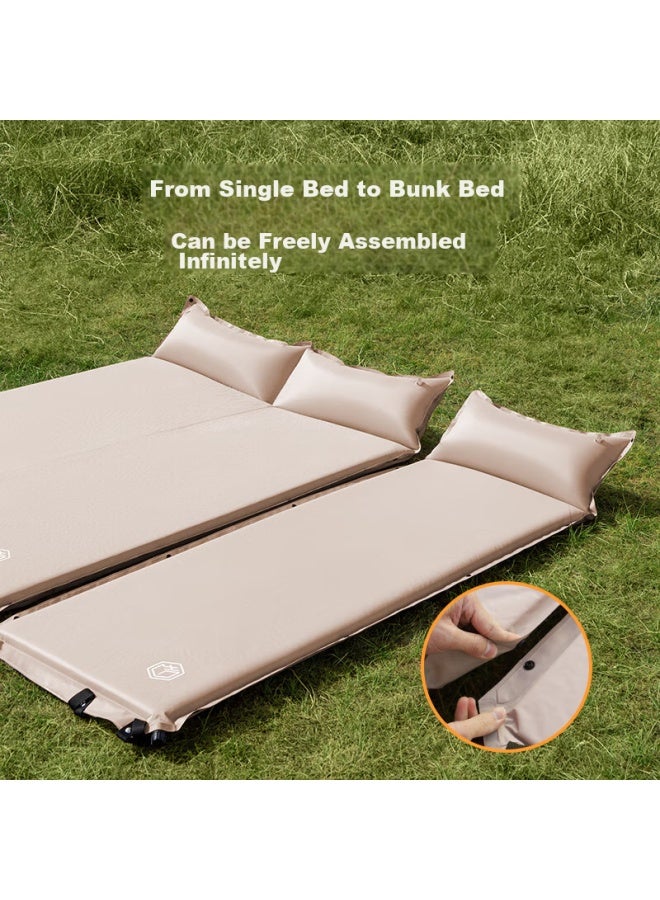 JD.com Jd Jingzao Automatic Inflatable Mattress, Single Person 3cm Air Mattress, Outdoor Picnic Mat, Inflatable Bed Mat For Sleeping On The Ground - Image 4