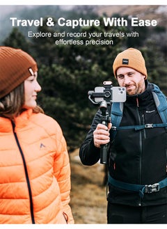 hohem hohem iSteady M6 Kit Gimbal Stabilizer for Smartphone, 3-Axis Phone Gimbal with AI Tracking, Magnetic Fill Light, 18H Long Lasting Battery Stabilizer for iPhone & Android, Ideal for Video Recording  - Image 3
