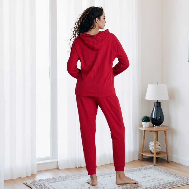 سبلاش فيڤ طقم بيجامة بنقشة الوافل - Image 4