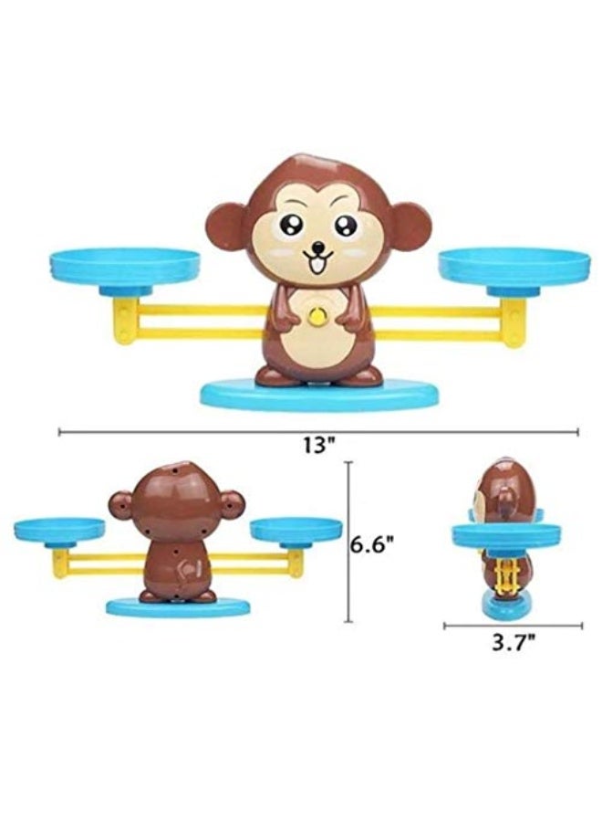 Monkey Balance Educational Game for Kids Aged 3 and Up - Includes 19 Monkeys, Numbers 1-10, 30 Double-Sided Cards, Monkey Scale, Base, 2 Scale Pans, Instruction Leaflet - Image 5