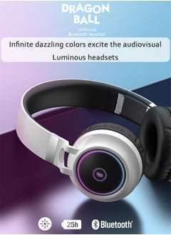 Foldable Bluetooth 5.0 Headphones, On-Ear/Over-Ear Wired and Wireless Headsets with Mic, FM, SD/TF, Hi-Fi Stereo Deep Bass, 25 Hours Playtime, for Travel, Home, Office (White) - pzsku/ZFA11D369B7B244EF443CZ/45/_/1729230966/301dc0d0-b248-45f7-aecb-d5d45458fe82