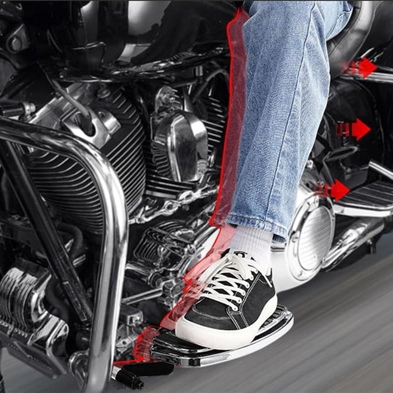 Luocute 1in and 1.5in Driver Floorboard Extended Rod, CNC Aluminum Alloy Outward Extension Kit with Rustproof Alloy Steel Hardware for Electra Glide Road King 2009-2024 FL 2009-2013 - Image 2