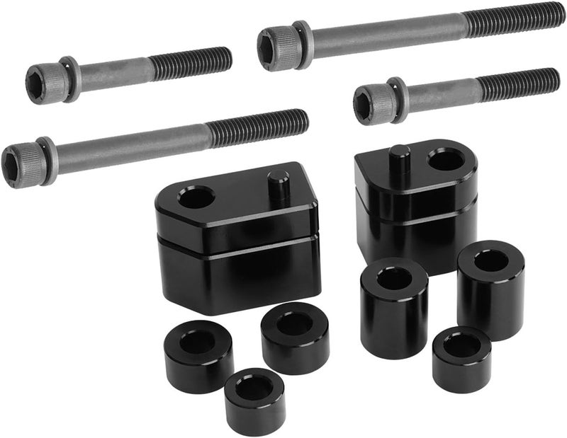 Luocute 1in and 1.5in Driver Floorboard Extended Rod, CNC Aluminum Alloy Outward Extension Kit with Rustproof Alloy Steel Hardware for Electra Glide Road King 2009-2024 FL 2009-2013 - Image 1
