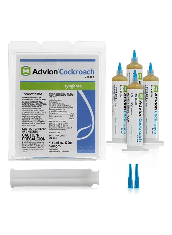 أدفيون جل قاتل الصراصير (1 أنبوب + 1 مكبس + 1 طرف) متعدد الألوان 30 جرام متعدد الألوان 30جرام( عبوه من 4 قطع ) - Image 1