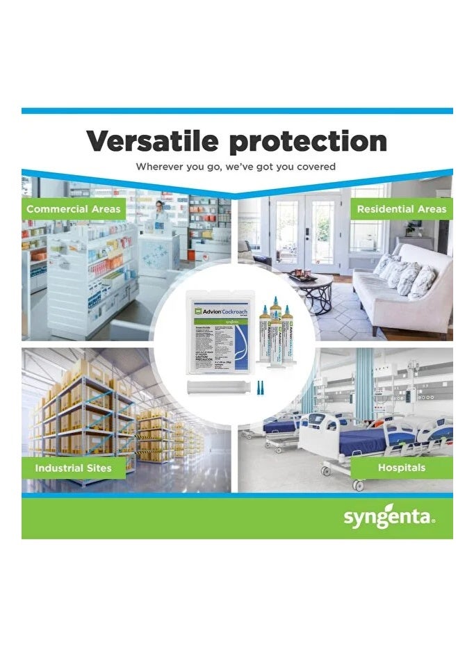 أدفيون جل قاتل الصراصير (1 أنبوب + 1 مكبس + 1 طرف) متعدد الألوان 30 جرام متعدد الألوان 30جرام( عبوه من 4 قطع ) - Image 3